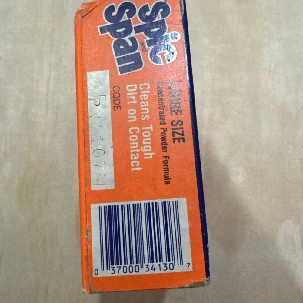 Spic and Span VTG Multi-Purpose Cleaner Concentrated Powder Half‎ Full 1987